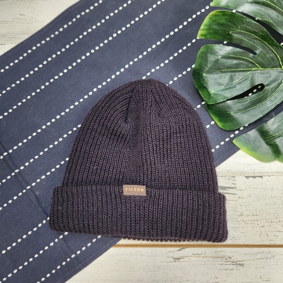 Filson Wool Watch Cap Beanie Hat Black - Picture 1 of 4